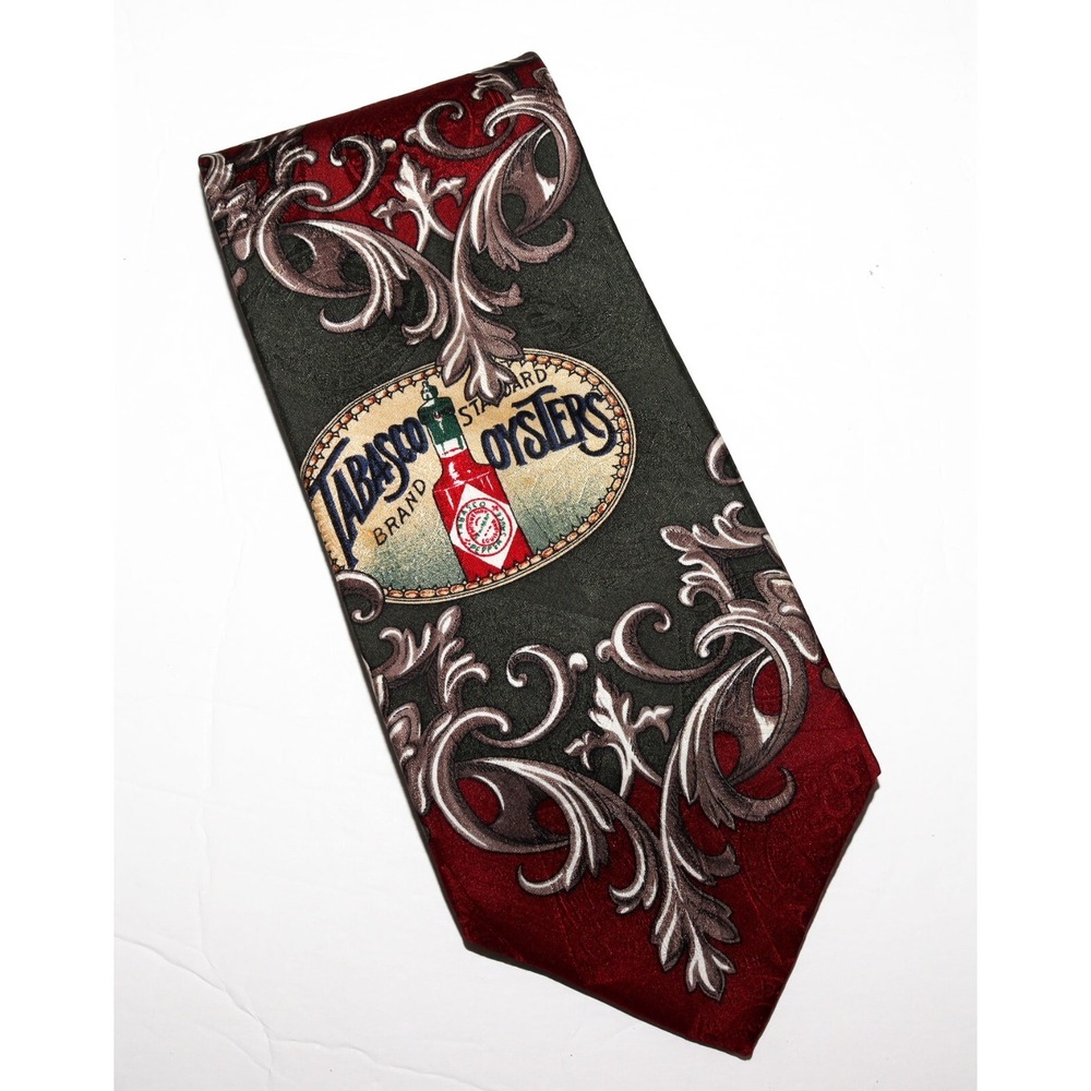 Tabasco Men's‎ Tabasco Pepper Sauce Paisley Silk Neck Tie